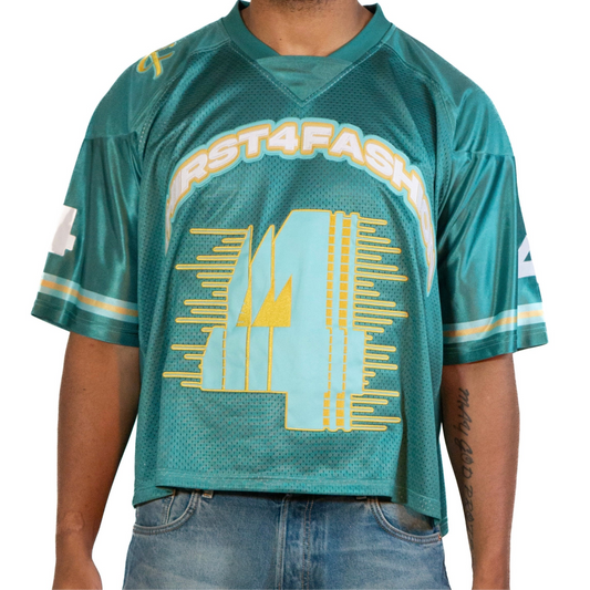 T4F Football Jersey-Green/Yellow/Aqua
