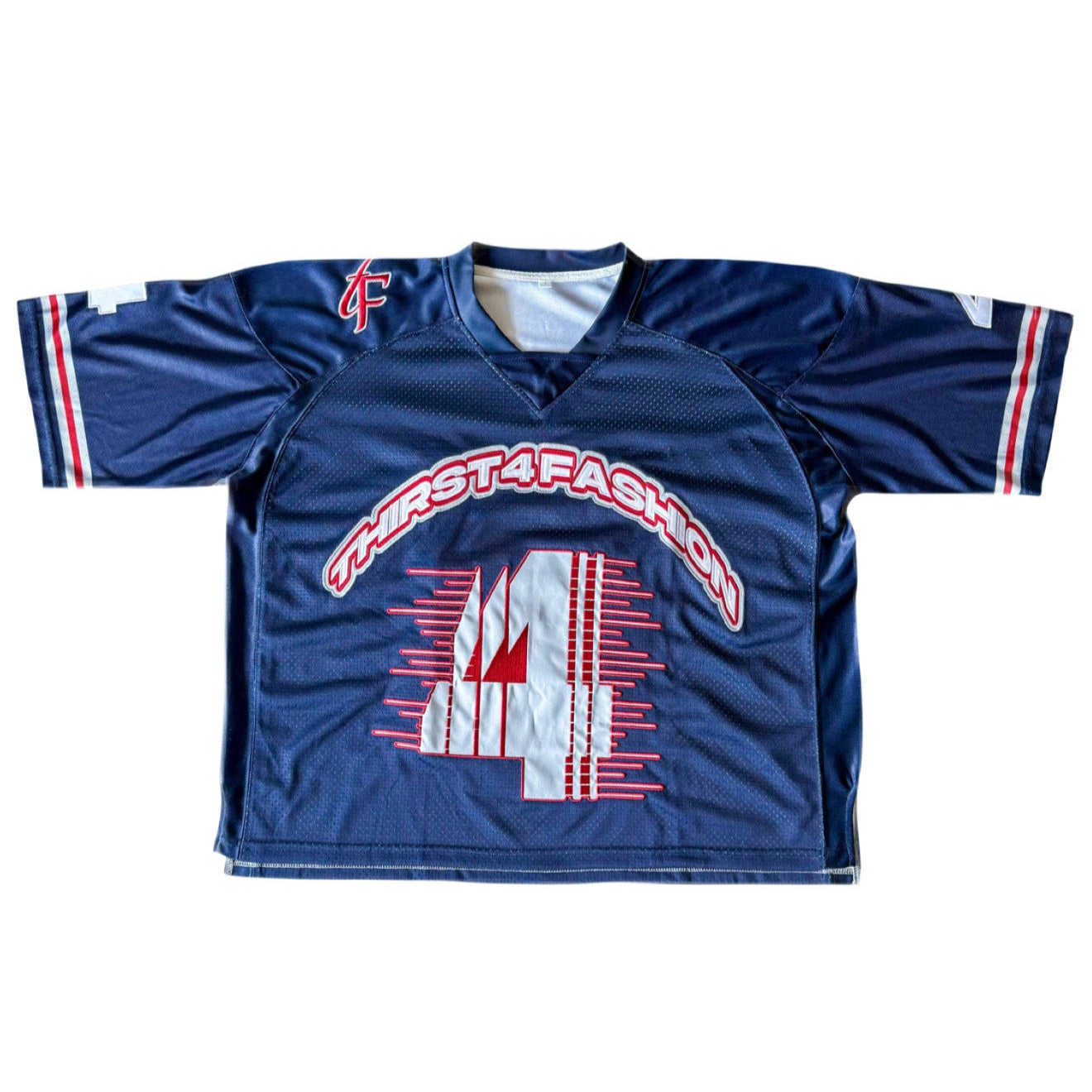 T4F Football Jersey-Navy/Grey/Red